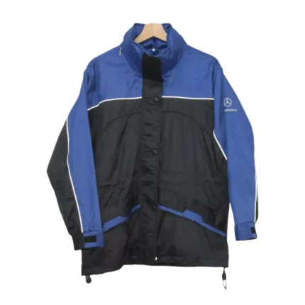 Vintage Mercedes Benz F1 Waterproof Hooded Jacket